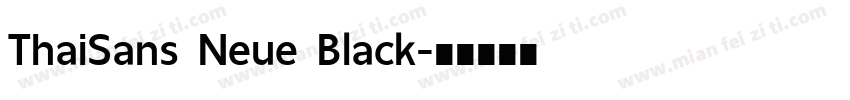 ThaiSans Neue Black字体转换